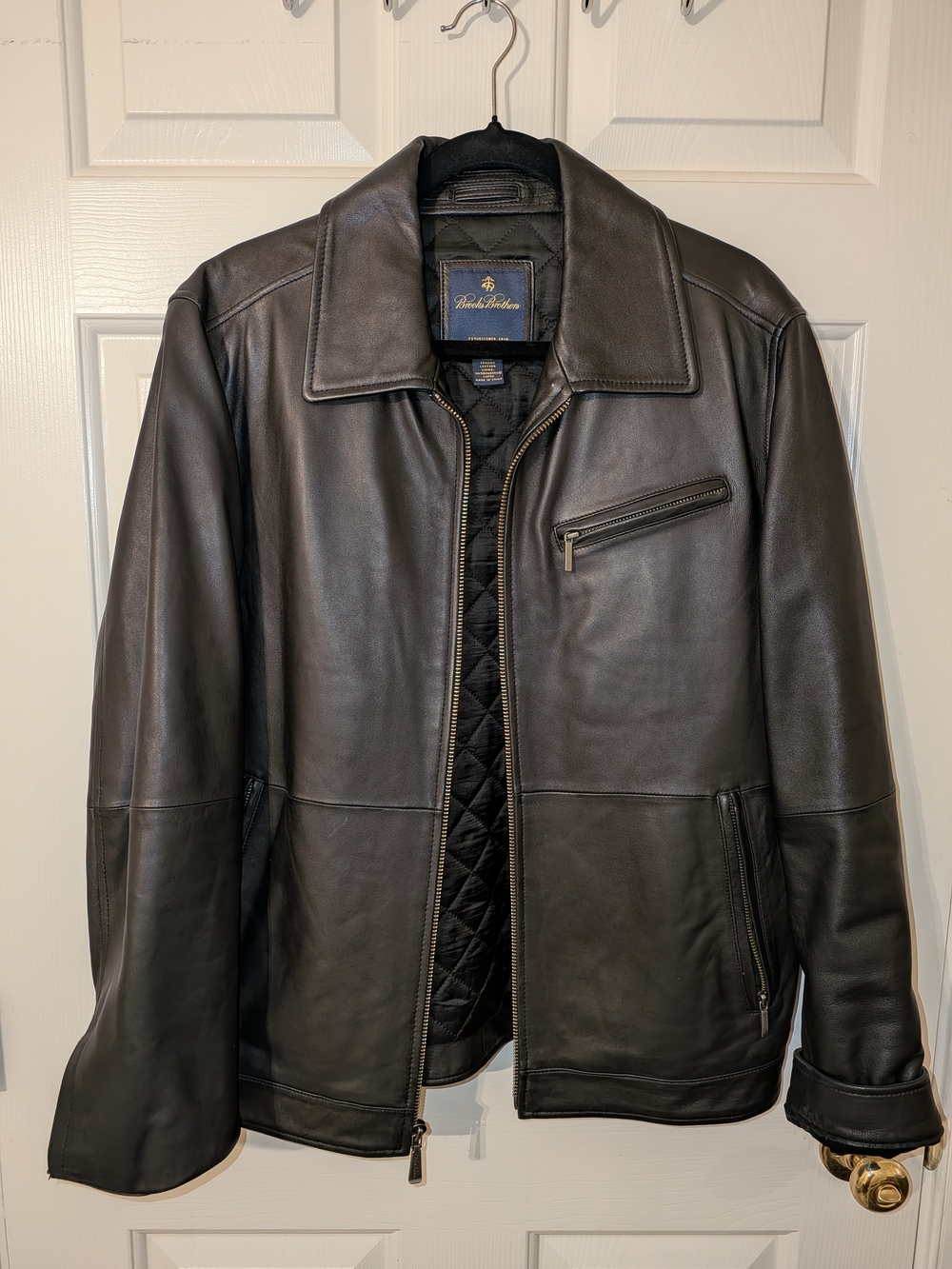 Eddie Bauer Men's Leather Zip Jacket